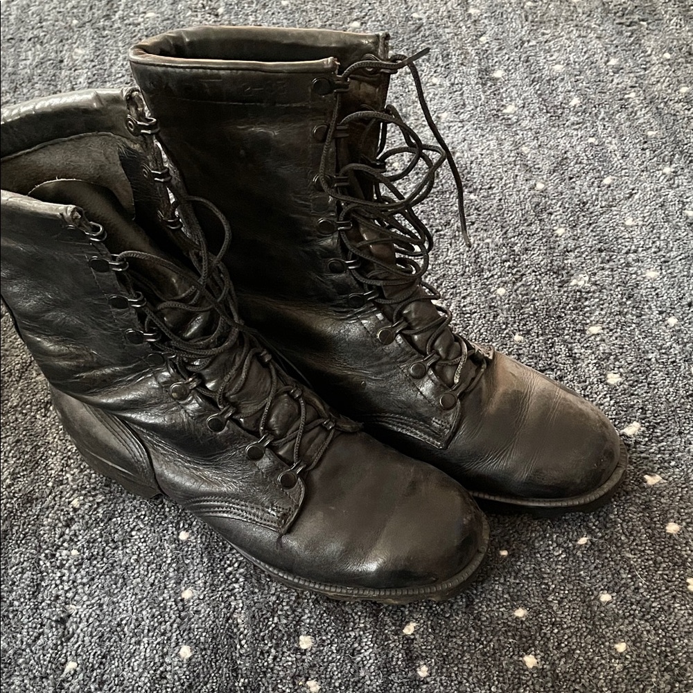 U.S. Army Black Leather Boots